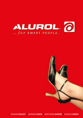 Návrh titulní strany katalogu Alurol