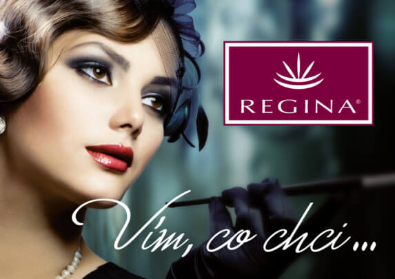 Titulní strana katalogu kosmetiky Regina